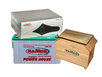 800VA COMBO (Pure Sine Wave) Cabinet 3,000 Tk. or Trolley 5,000 Tk. (Additional)