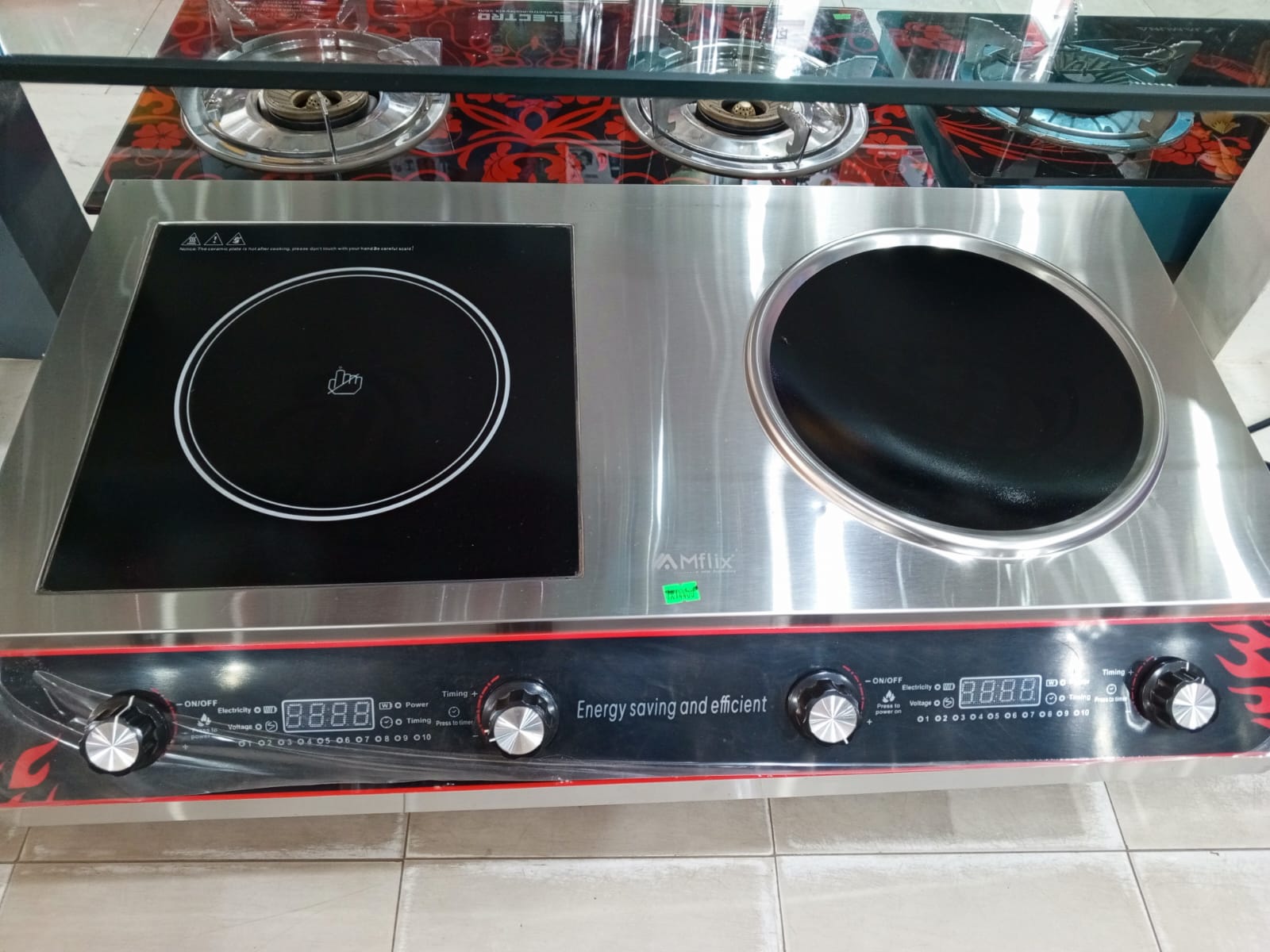 গ্যাস ছাড়াই রান্না! 🔥MFLIX Infrared Cooker Double Burner Pan Stove