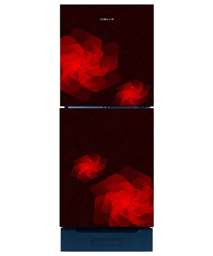 Singer Top Mount Refrigerator | FTDS200 | 200 L | Red