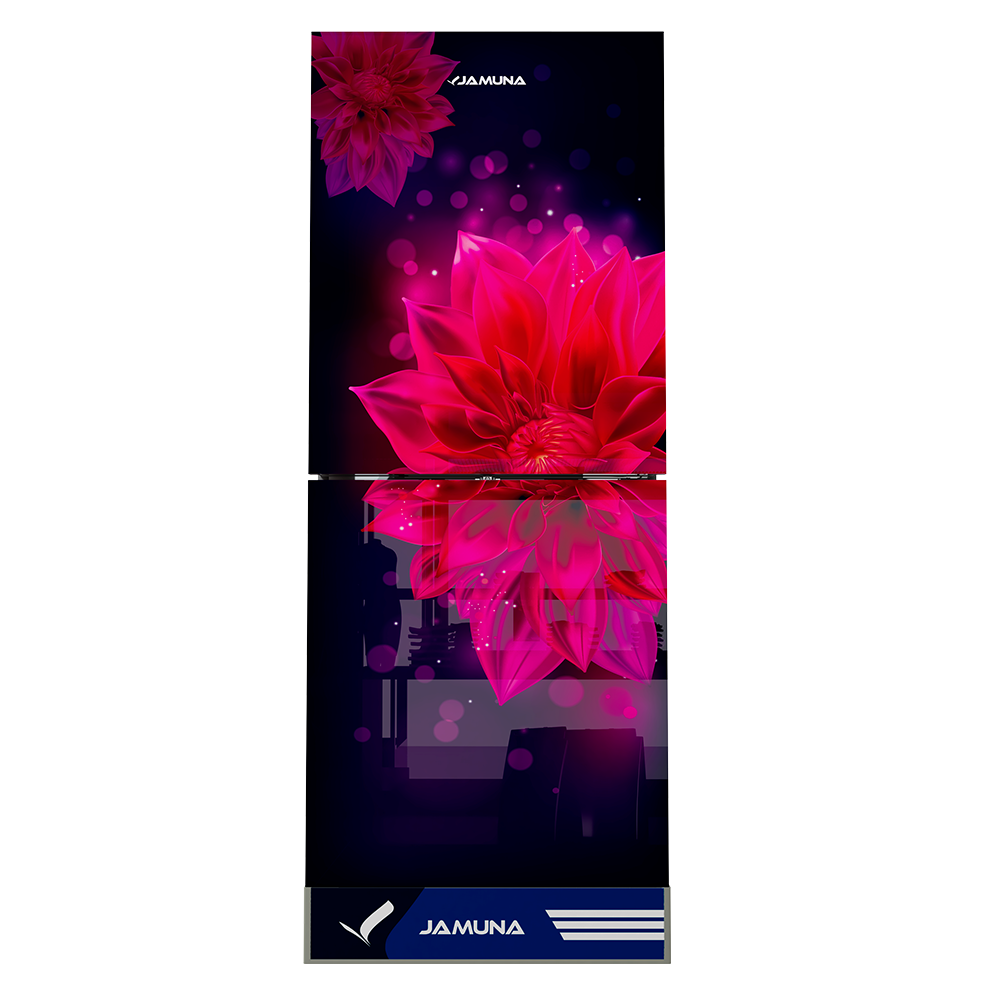Jamuna 328L Refrigerator JE6-BM3B8QD Crimson Crush,Magical Black,Cristal Lotus,